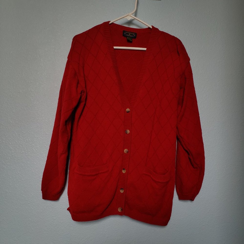 Vintage Red Cardigan